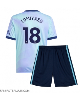 Arsenal Takehiro Tomiyasu #18 Echipament de Fotbal Replică 2024-25 Copii Treilea (+ Șorturi)